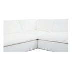 Miles Outdoor Modular 3 Piece White