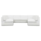 Miles Outdoor Modular 5 Piece White
