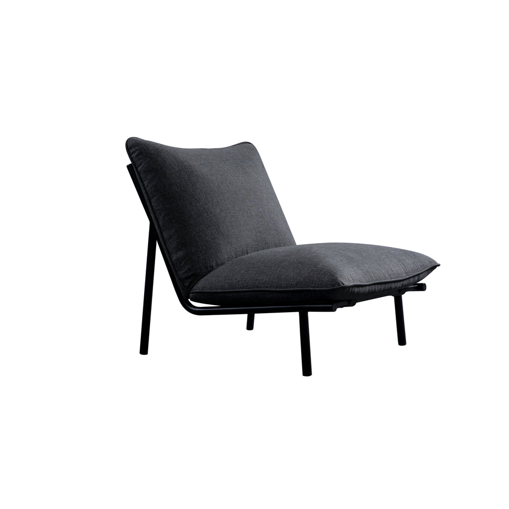 Morgan Outdoor Accent Chair Speckled Charcoal