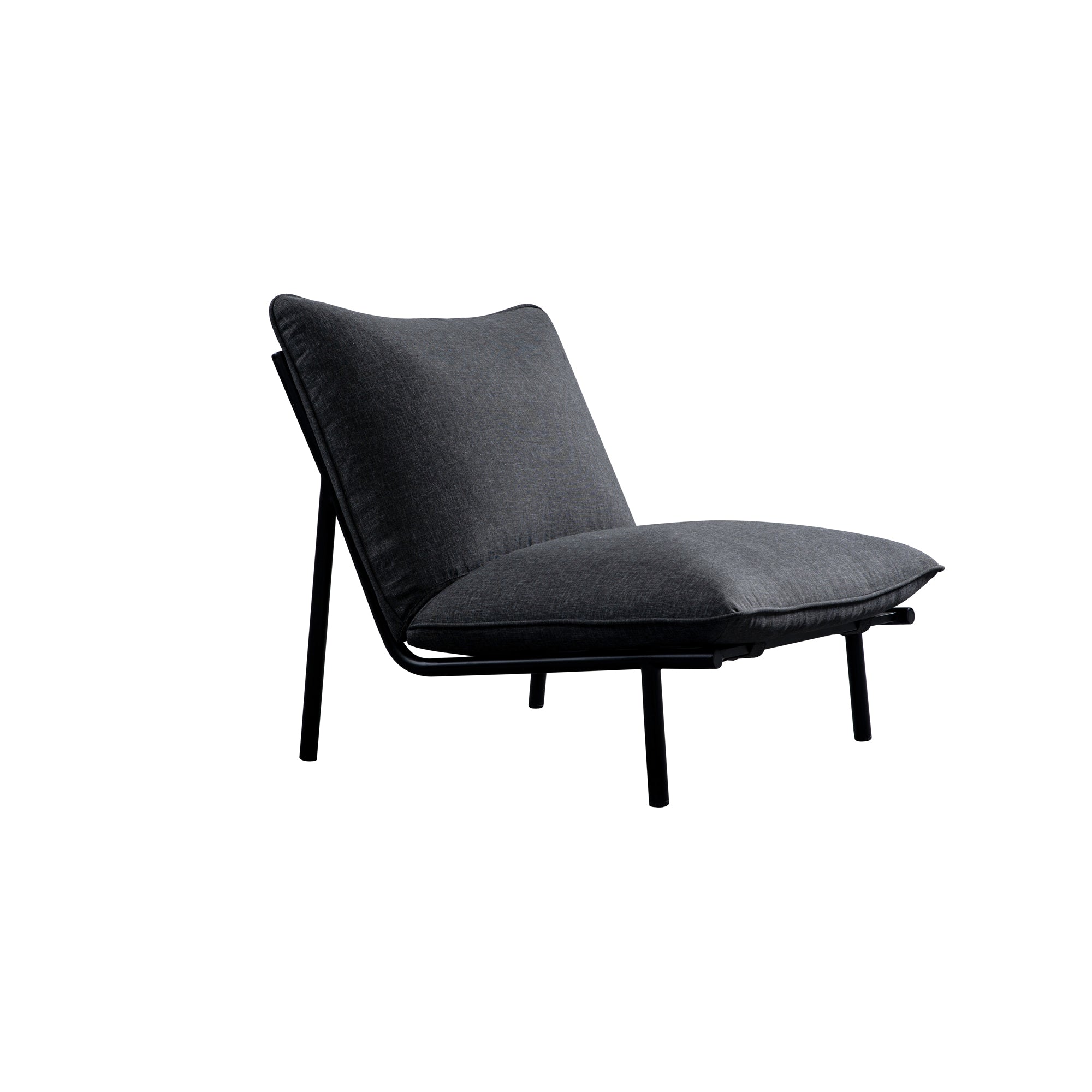 Morgan Outdoor Accent Chair Speckled Charcoal