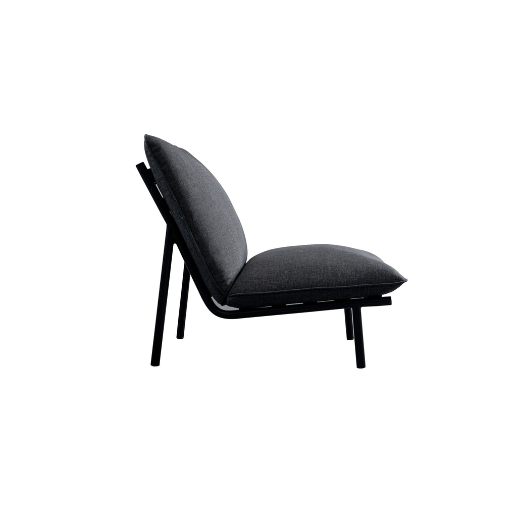 Morgan Outdoor Accent Chair Speckled Charcoal