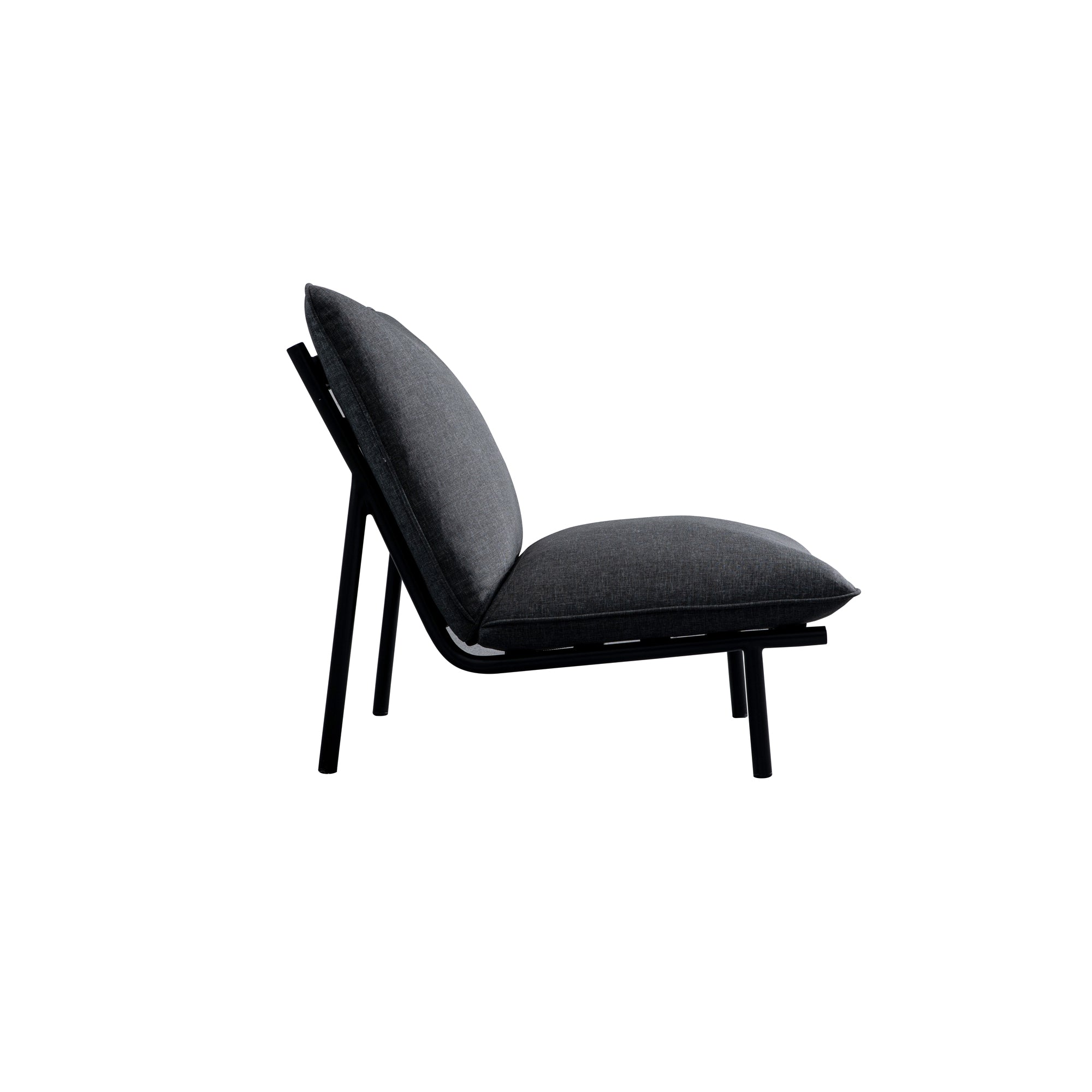Morgan Outdoor Accent Chair Speckled Charcoal