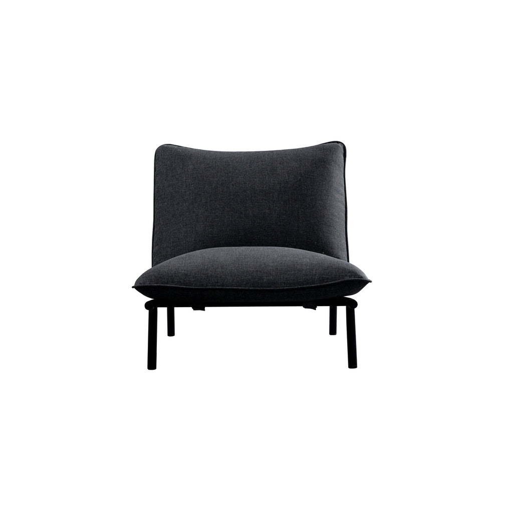 Morgan Outdoor Accent Chair Speckled Charcoal
