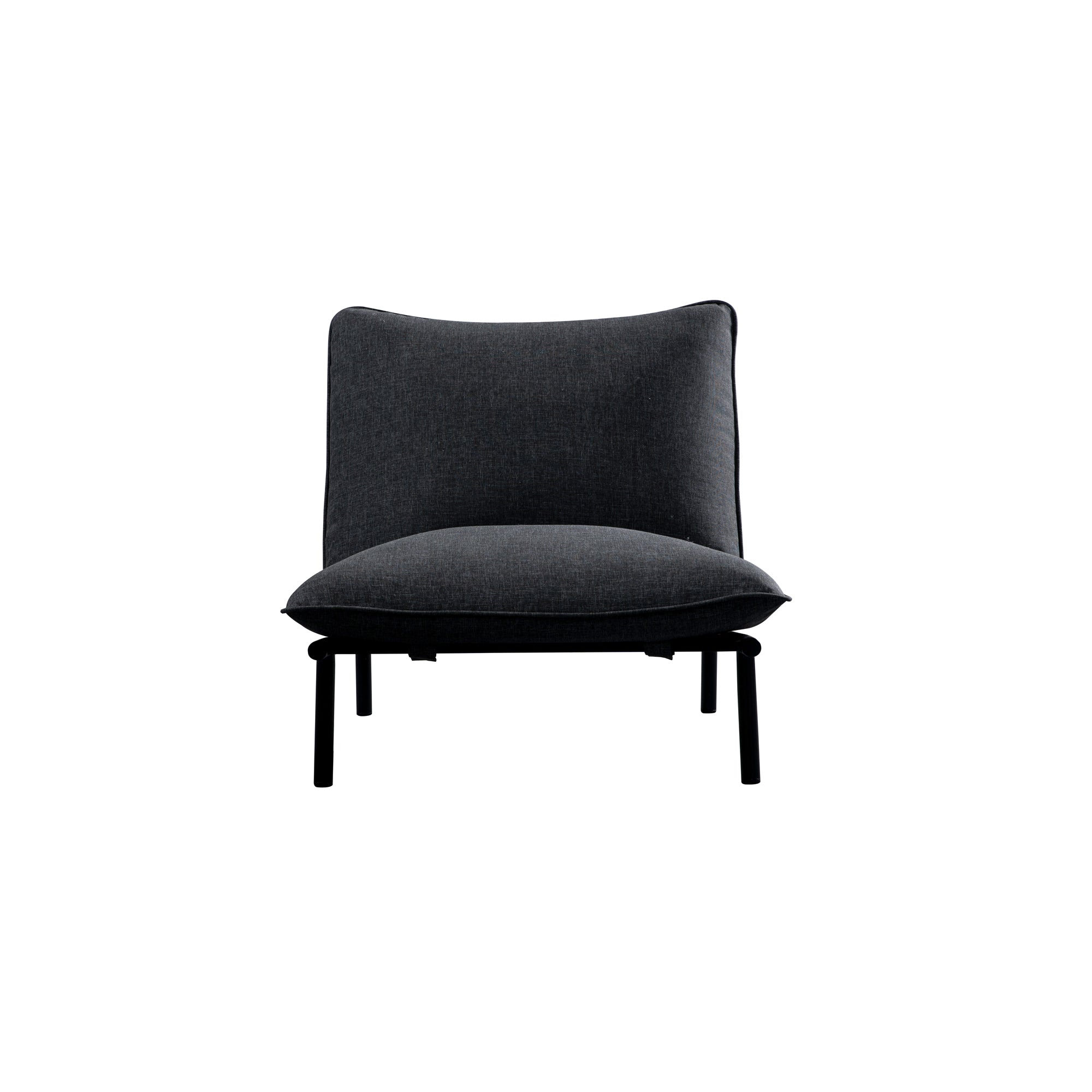Morgan Outdoor Accent Chair Speckled Charcoal