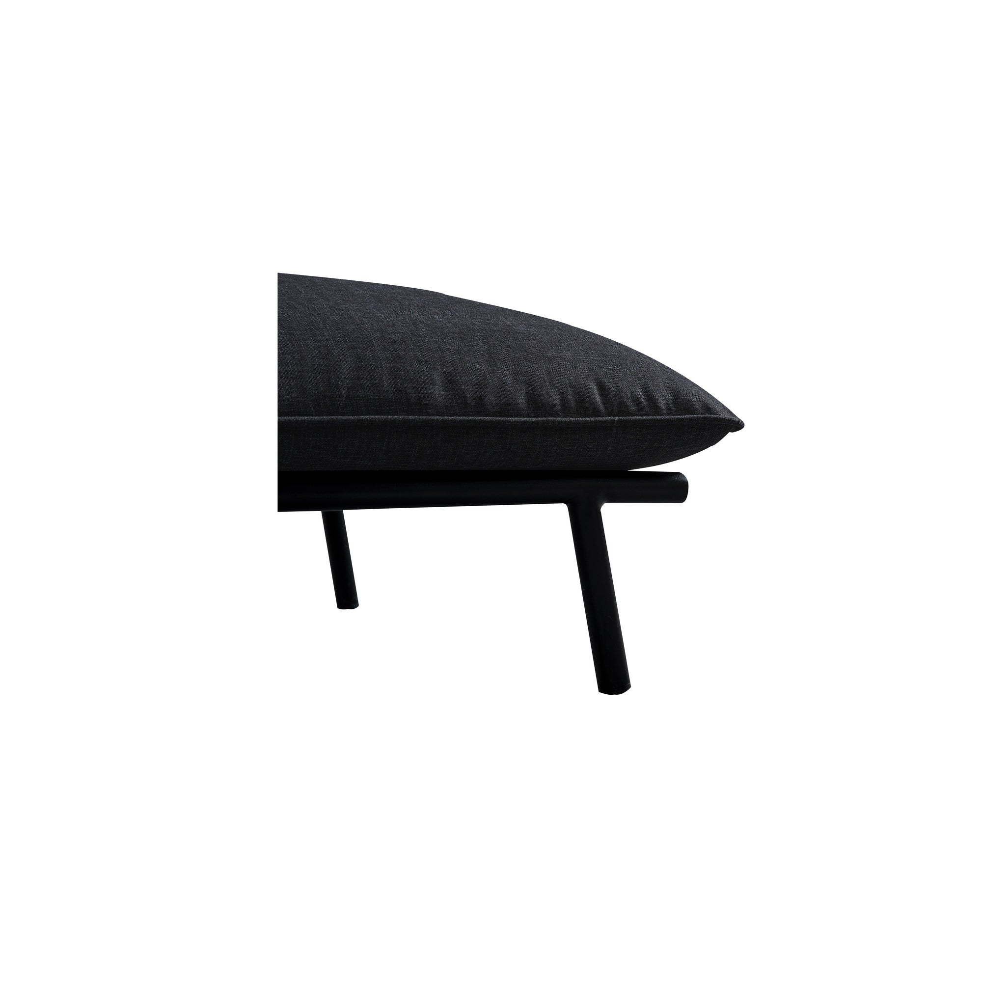 Morgan Outdoor Ottoman Speckled Charcoal
