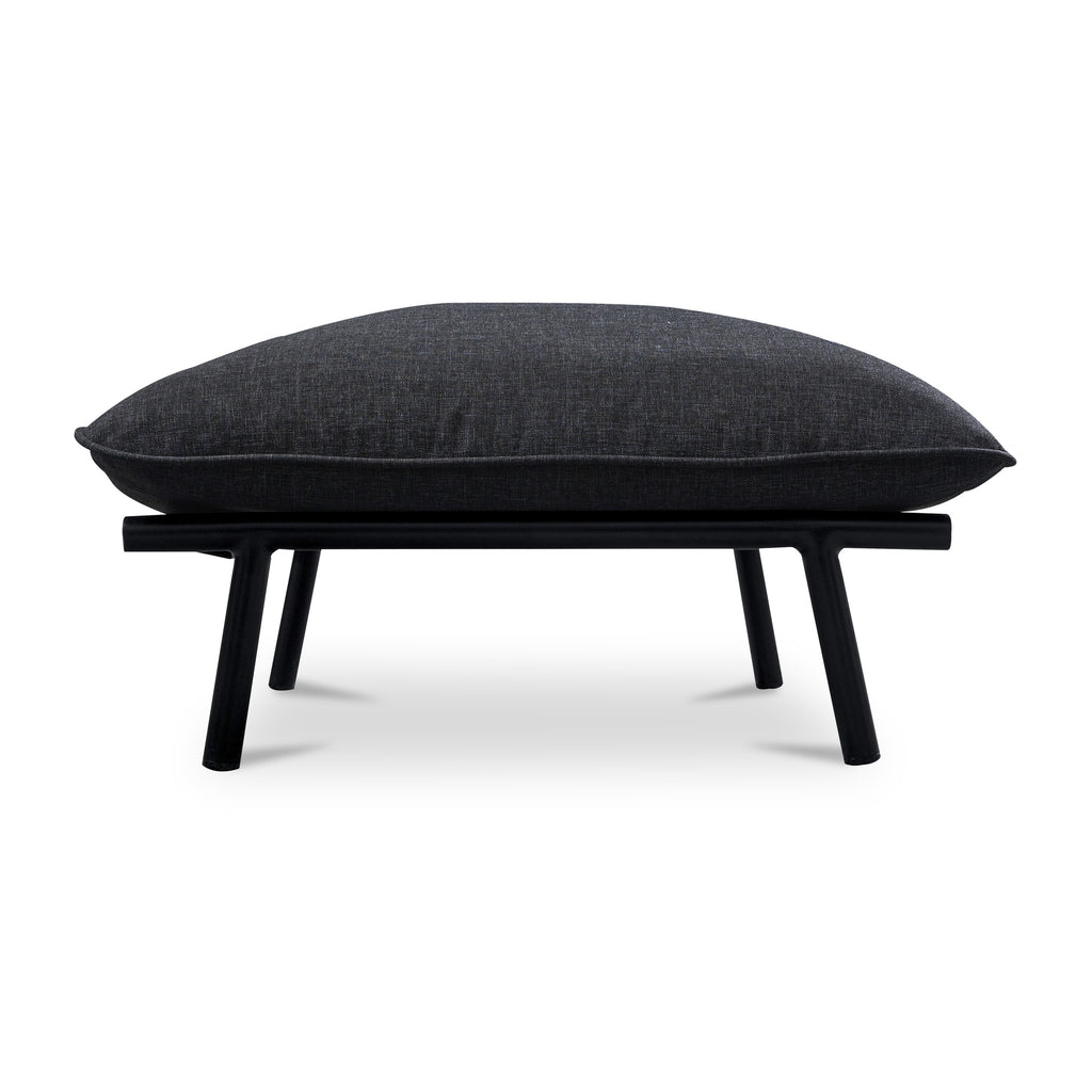 Morgan Outdoor Ottoman Speckled Charcoal