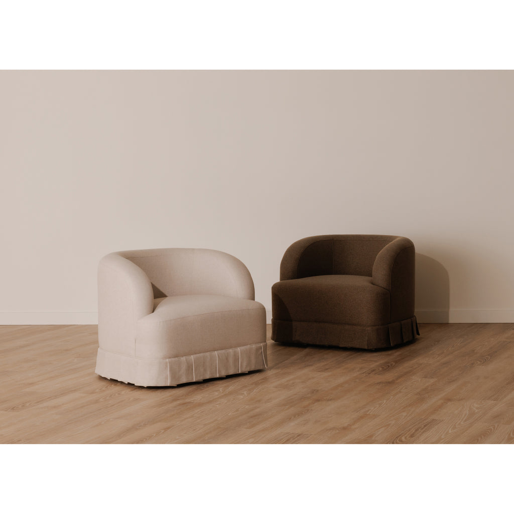 Maren Swivel Chair Beige