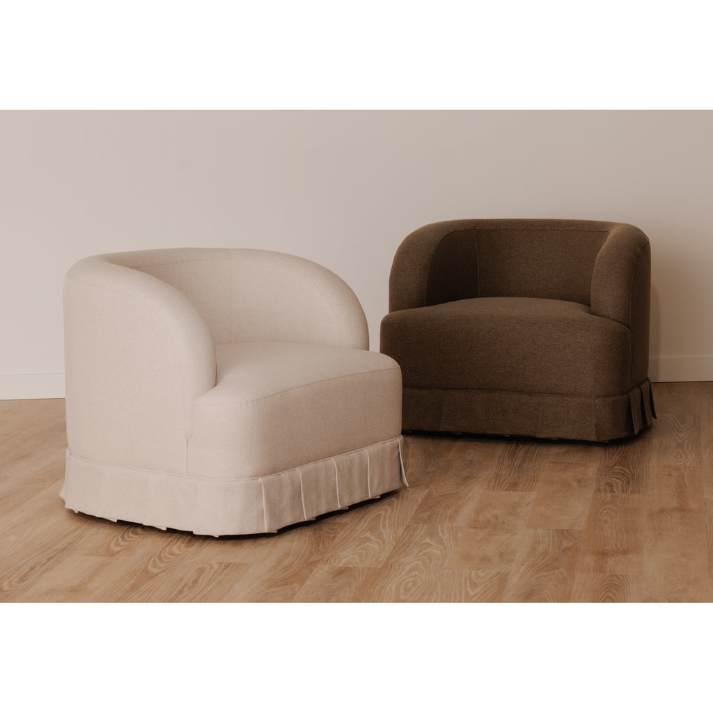Maren Swivel Chair Beige