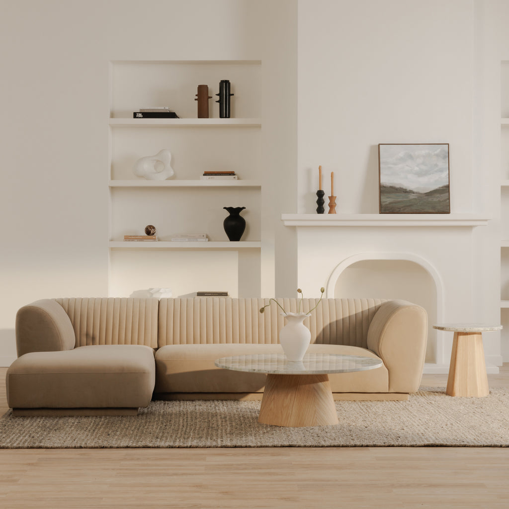 Zandro Left Sectional Beige