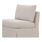 Fable Slipcover Dining Slipper Chair Beige