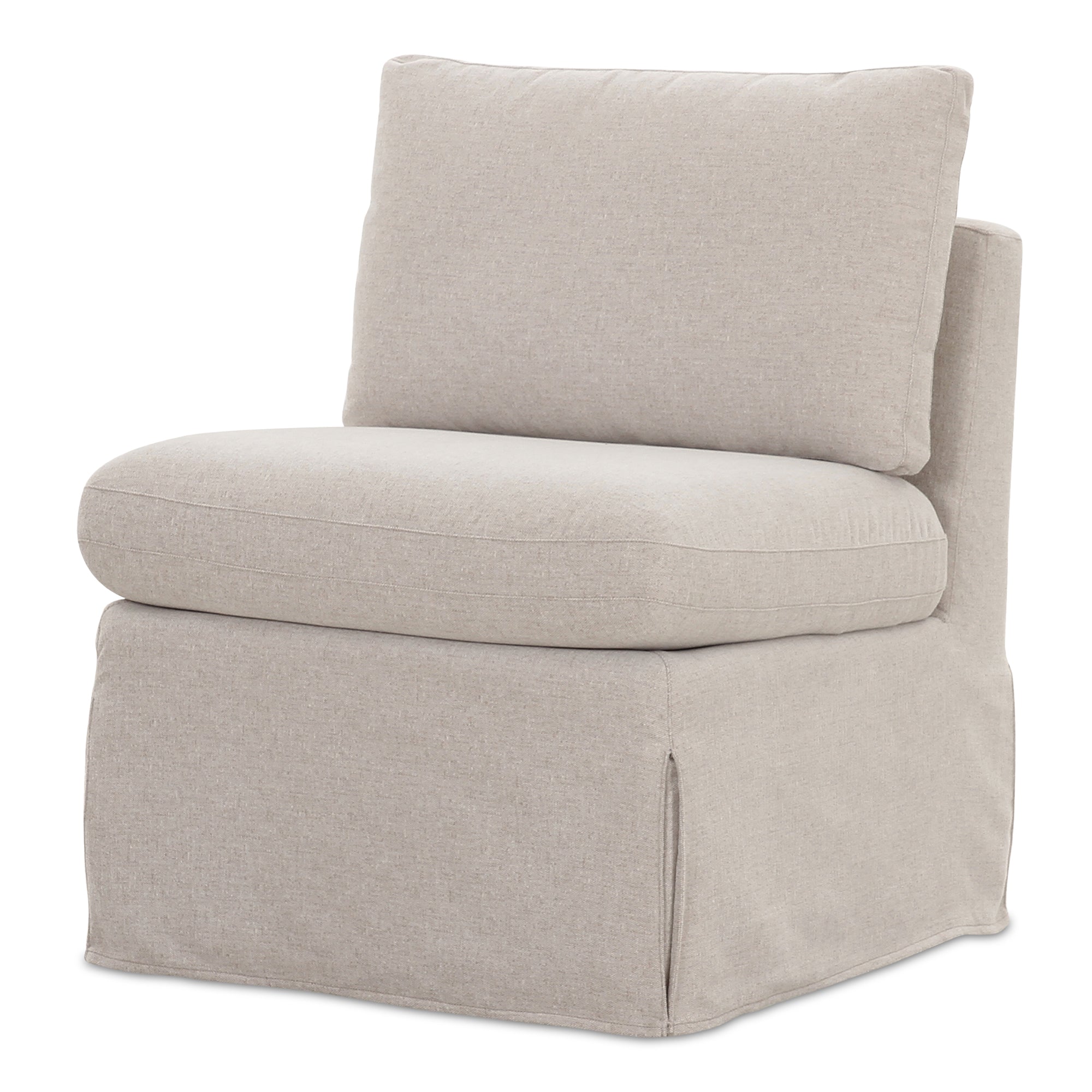 Fable Slipcover Dining Slipper Chair Beige