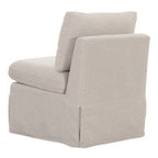 Fable Slipcover Dining Slipper Chair Beige