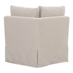 Fable Slipcover Dining Corner Chair Beige