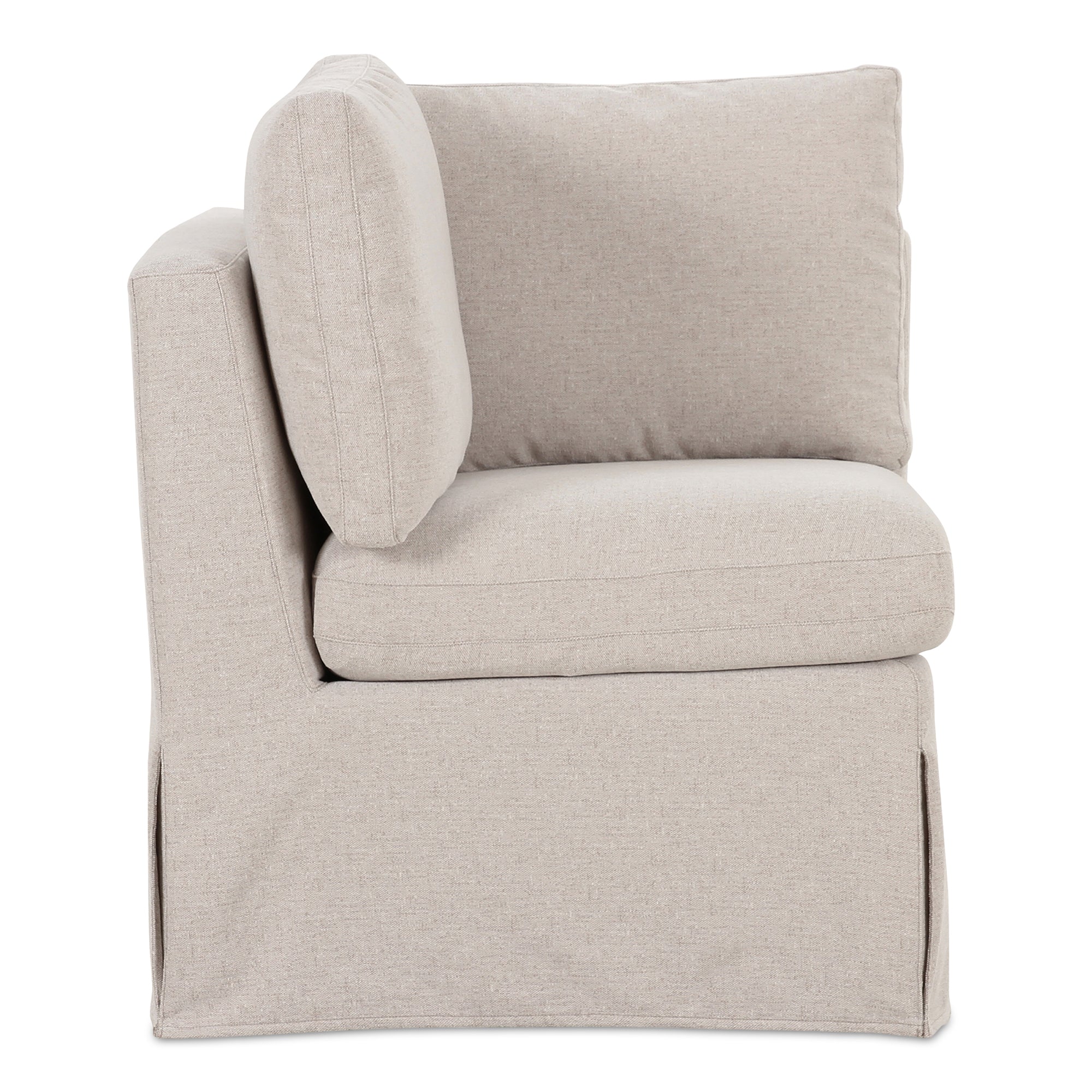 Fable Slipcover Dining Corner Chair Beige