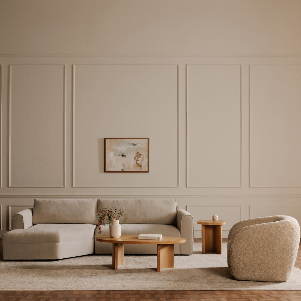Madrid Right Sectional Cool Beige