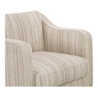 Hewitt Accent Chair Beige Stripe