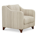 Hewitt Accent Chair Beige Stripe