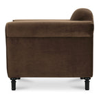 Harmony Accent Chair Dark Brown Faux Mohair