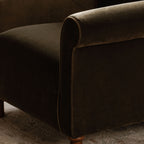 Harmony Accent Chair Dark Green Faux Mohair