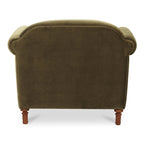 Harmony Accent Chair Dark Green Faux Mohair