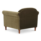 Harmony Accent Chair Dark Green Faux Mohair