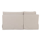 Fable Slipcover Dining Banquette U-Shape Beige 121 in.