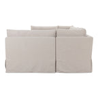 Fable Slipcover Dining Banquette U-Shape Beige 154 in.