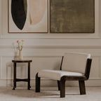 Edie Accent Chair Flecked Ivory