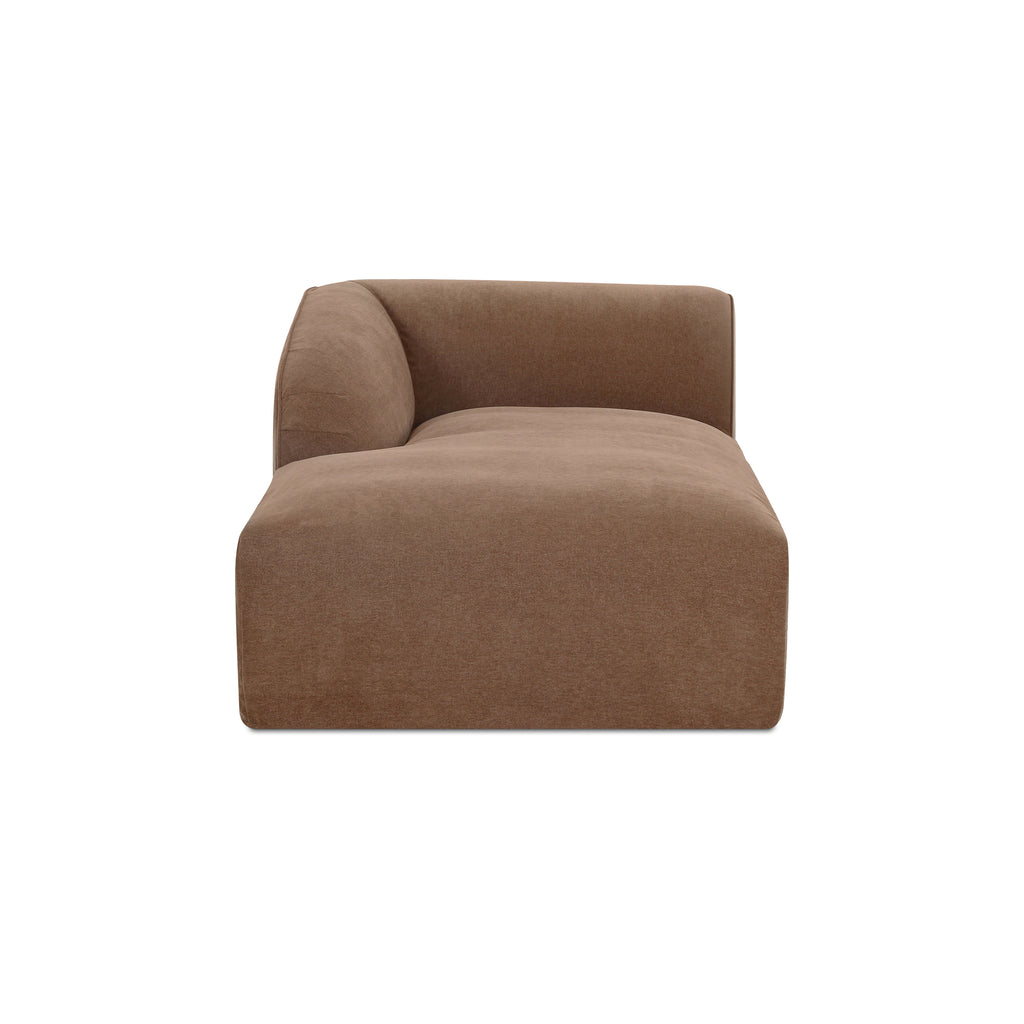 Isla Left Arm Facing Chaise Mocha