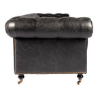 Birmingham Sofa Black Leather