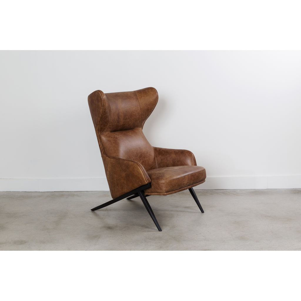 Amos Leather Accent Chair