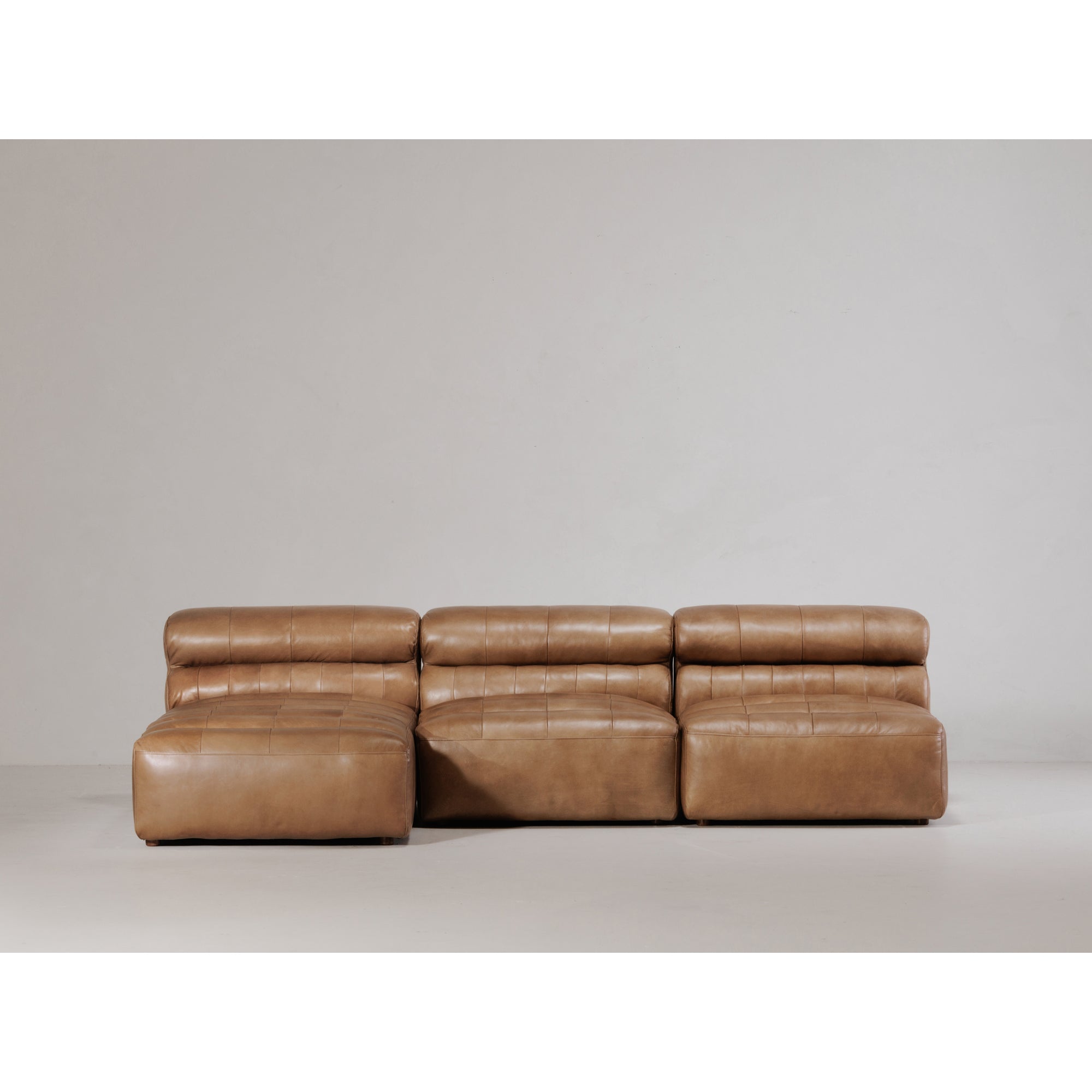 Ramsay Leather Slipper Chair Tan