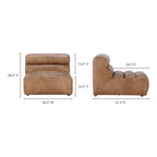 Ramsay Leather Slipper Chair Tan