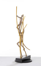 SZ0238 Modern Bronze Acrobats - Poles Sculpture