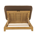 Enzo Outdoor Adjustable Lounge Chair Brown