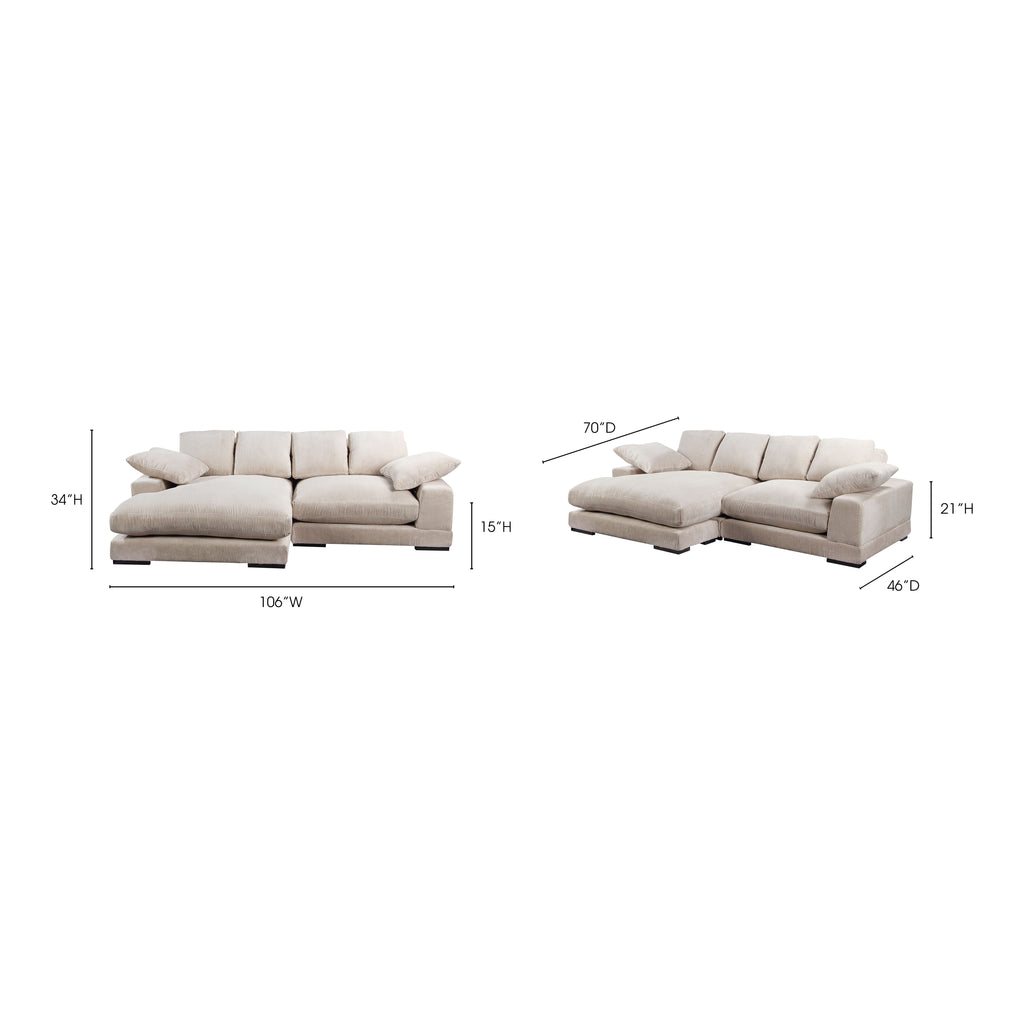 Plunge Sectional Cappuccino