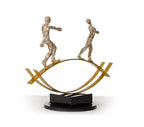 SZ0241 Modern Bronze Acrobats - Tightrope Sculpture