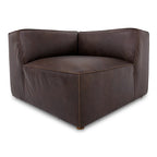 Form Corner Chair Espresso Brown Leather