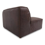 Form Corner Chair Espresso Brown Leather