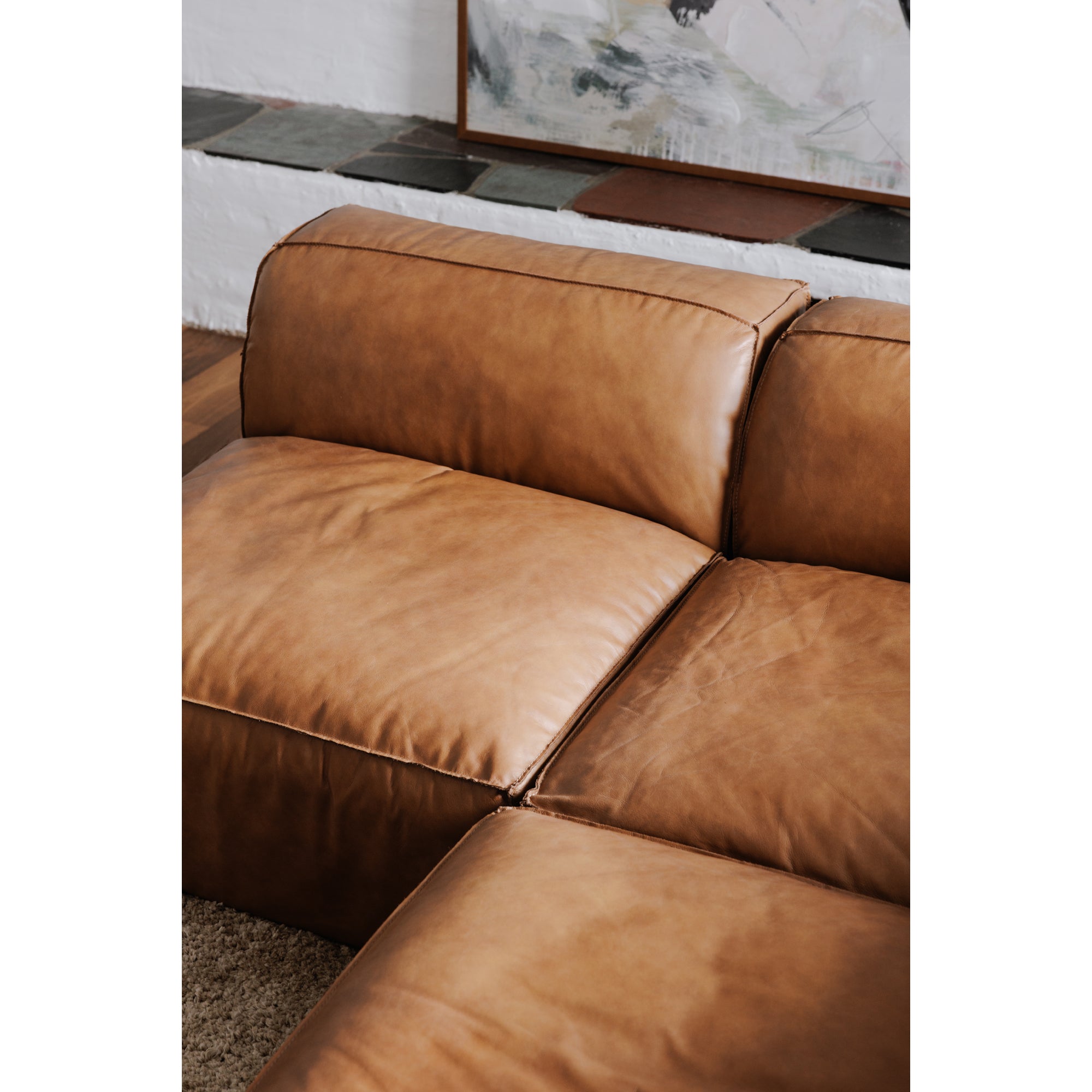 Form Corner Chair Sonoran Tan Leather