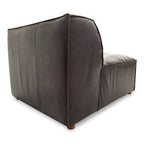 Form Slipper Chair Espresso Brown Leather