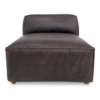 Form Slipper Chair Espresso Brown Leather