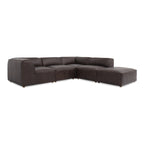 Form Classic L-Shaped Modular Sectional Espresso Brown