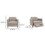 Bridgers Power Recliner Chair Warm Grey