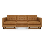 Bridgers Power Recliner Sofa Tan Leather