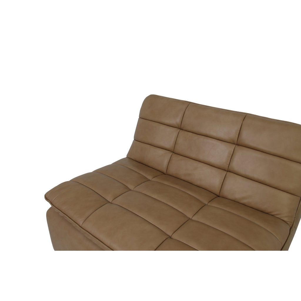 Lino Slipper Chair Tan Leather