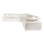 Clay Classic L-Shaped Modular Sectional Cream White