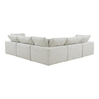 Terra Condo Classic L-Shaped Modular Sectional Coastside Sand