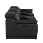 9762 Divanitalia 5-Piece Modular Power Reclining Sofa and Loveseat Set with 3 Power Recliners in Top Grain Italian Leather