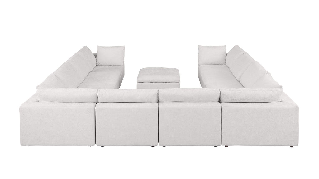 1100 Divanitalia 11-Piece U-Shaped Sectional Sofa in Top-grain Italian Leather